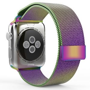 38 mm Apple Watch Band Milanese Loop Rainbow